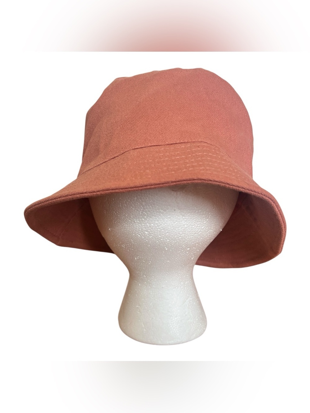 Steve Madden NWOT Terracotta Pink 100% Cotton Bucket Hat One Size